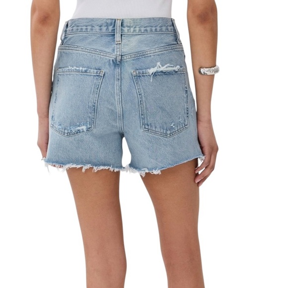 Agolde Dee Vintage High Rise Shorts Denim Size 23 Style 30630 - Picture 2 of 8